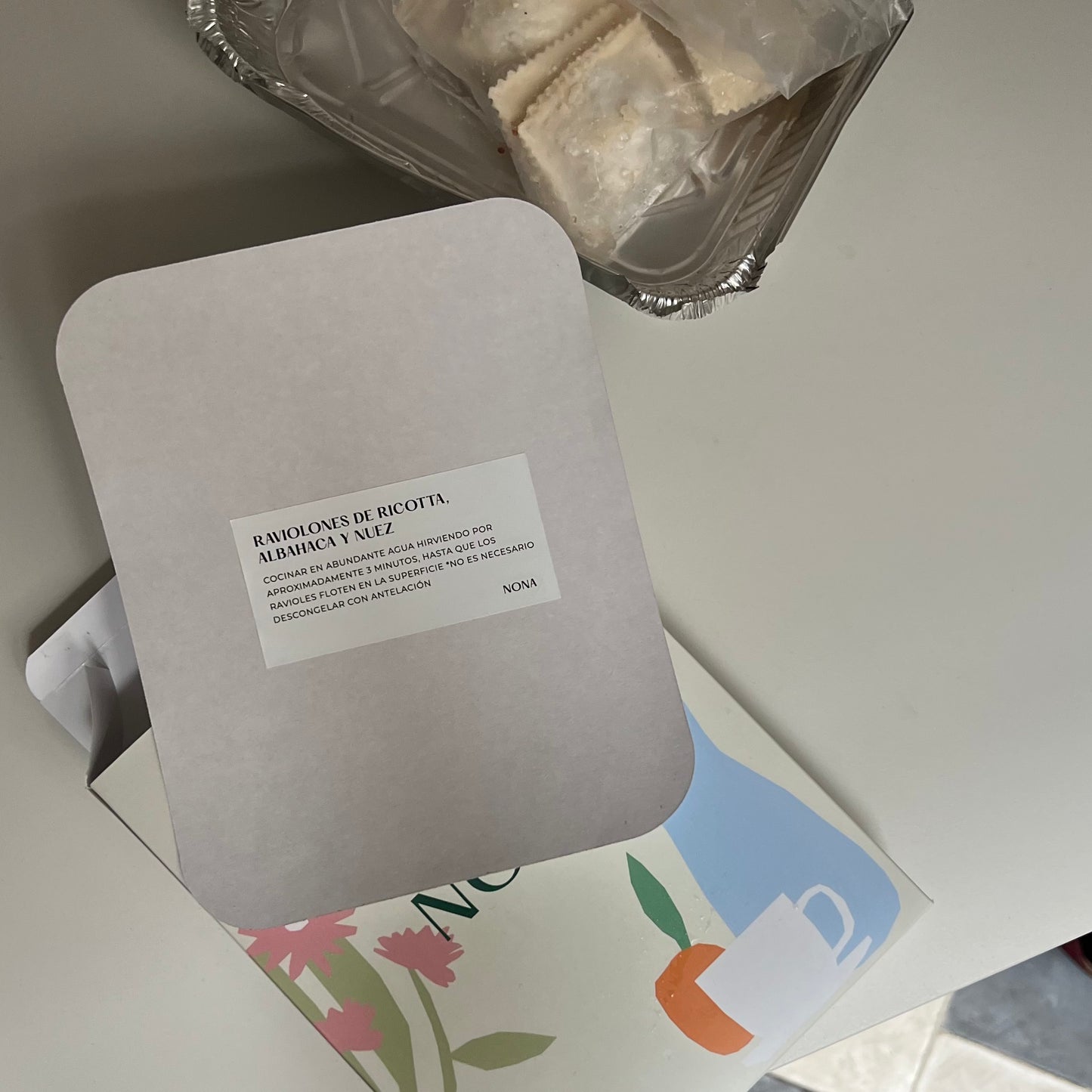 raviolones de ricotta y nuez x 12