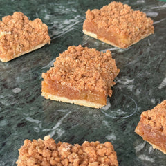 porción de tarta de manzana